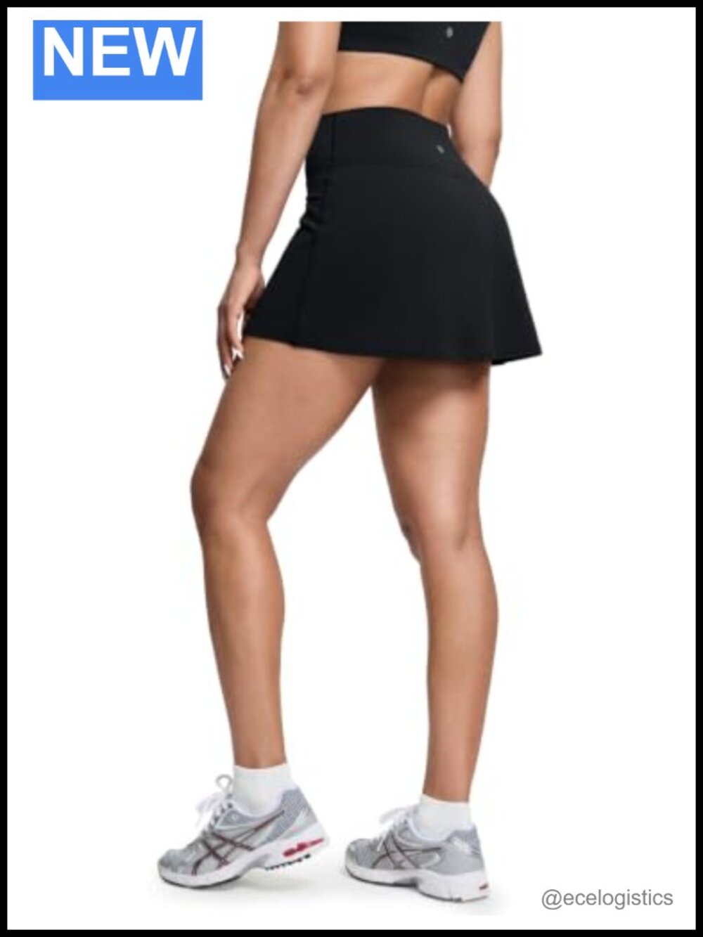 High Waisted Athletic Skort with Pockets Built-in Shorts